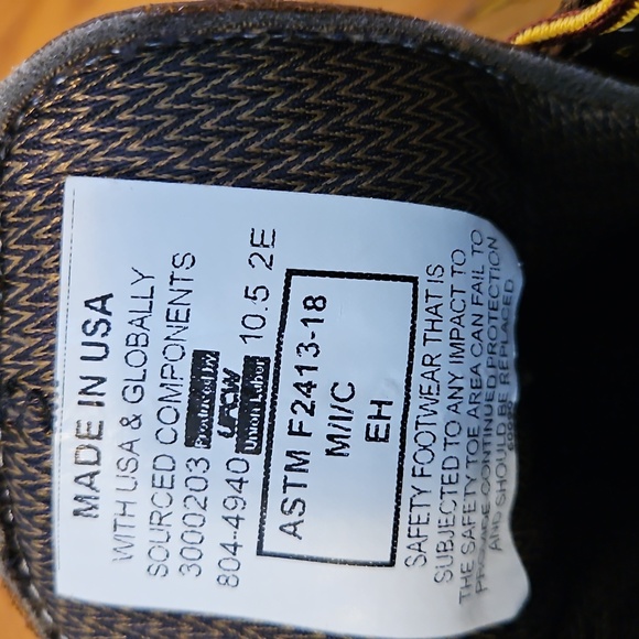 Thorogood Men' Steel Toe Leather Boots Size 10.5 - Picture 4 of 4